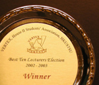 Best 10 Lecturers Election 2002