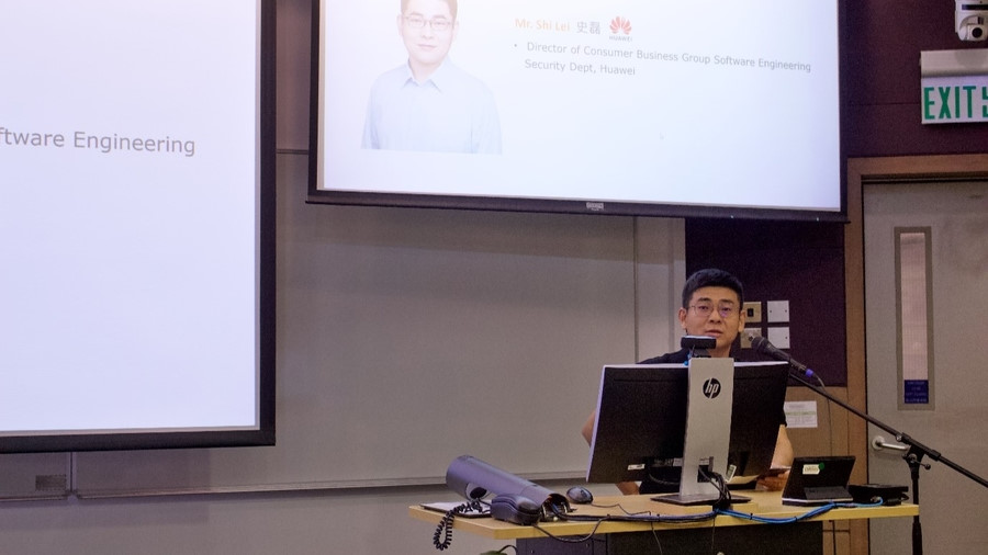 Mr Shi Lei, Director of Consumer Business Group Software Engineering Security Department, Huawei, delivered an insightful sharing talk.