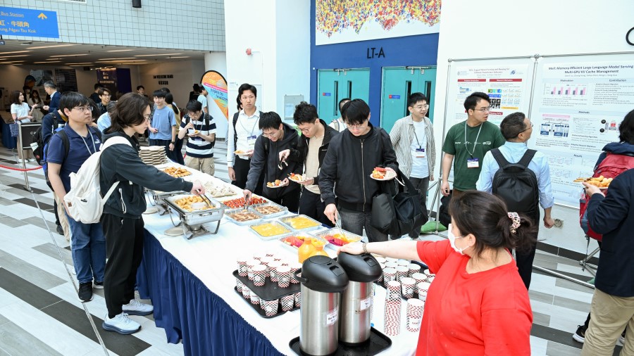 UG and PG students demonstrating their research accomplishments to the participants in the poster session.