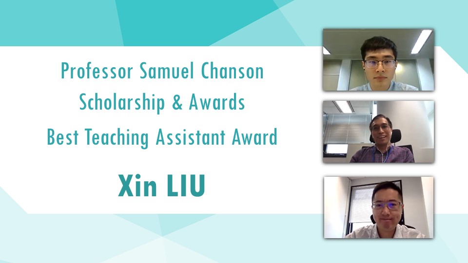 (top to bottom) LIU Xin, Prof. Dit-Yan YEUNG, Dr. Kai CHEN