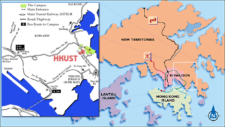 Location Map of HKUST Map